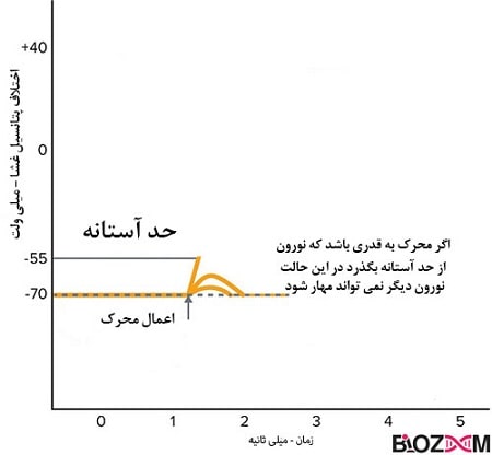 Threshold-in-action-potential حد آستانه در پتانسیل عمل