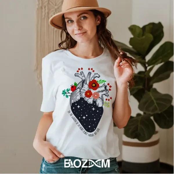 تصویر تیشرت طرح قلب کد 103