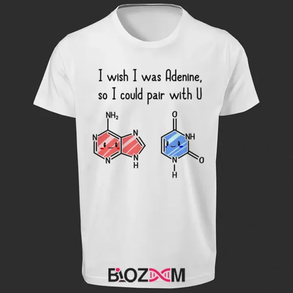 تصویر تیشرت طرح I Wish I Was Adenine کد 107