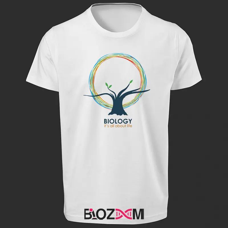 تصویر تیشرت طرح Biology, It’s all about Life کد 114
