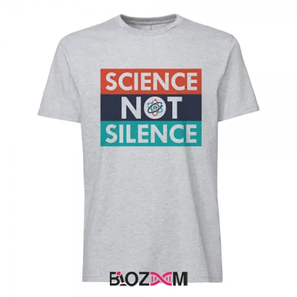 تصویر تیشرت طرح Science not Silence کد 122