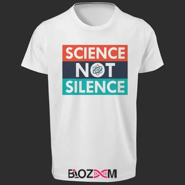 تصویر تیشرت طرح Science not Silence کد 122