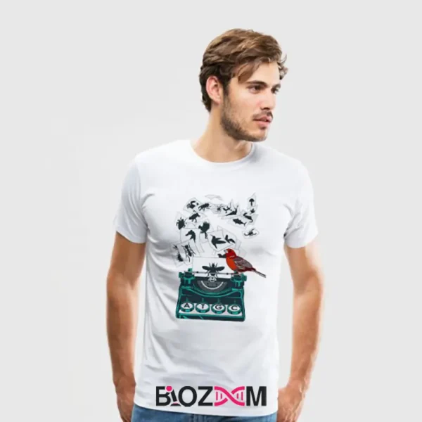 تصویر تیشرت طرح ژنتیک و تنوع جانداران کد 126