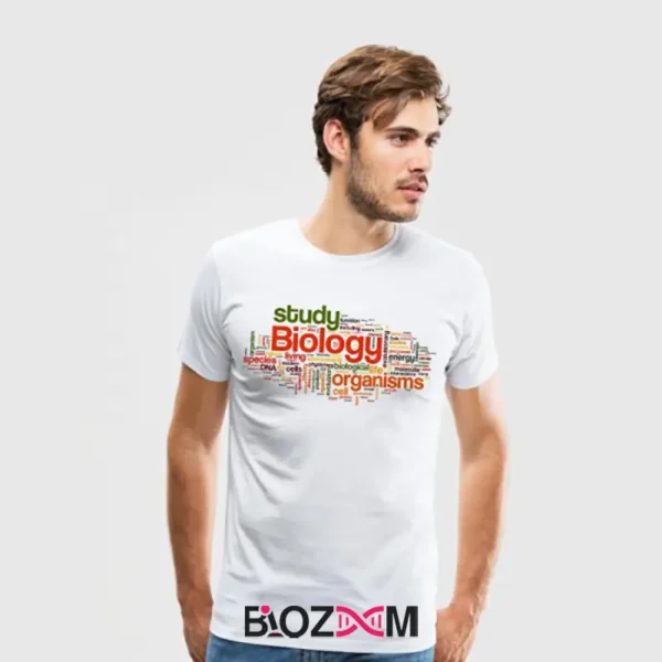 تصویر تیشرت طرح Biological Words کد 131