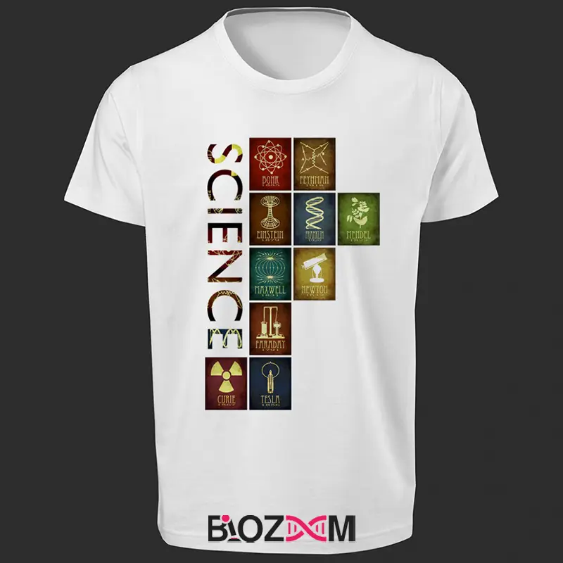 تصویر تیشرت طرح Science -3 کد 135