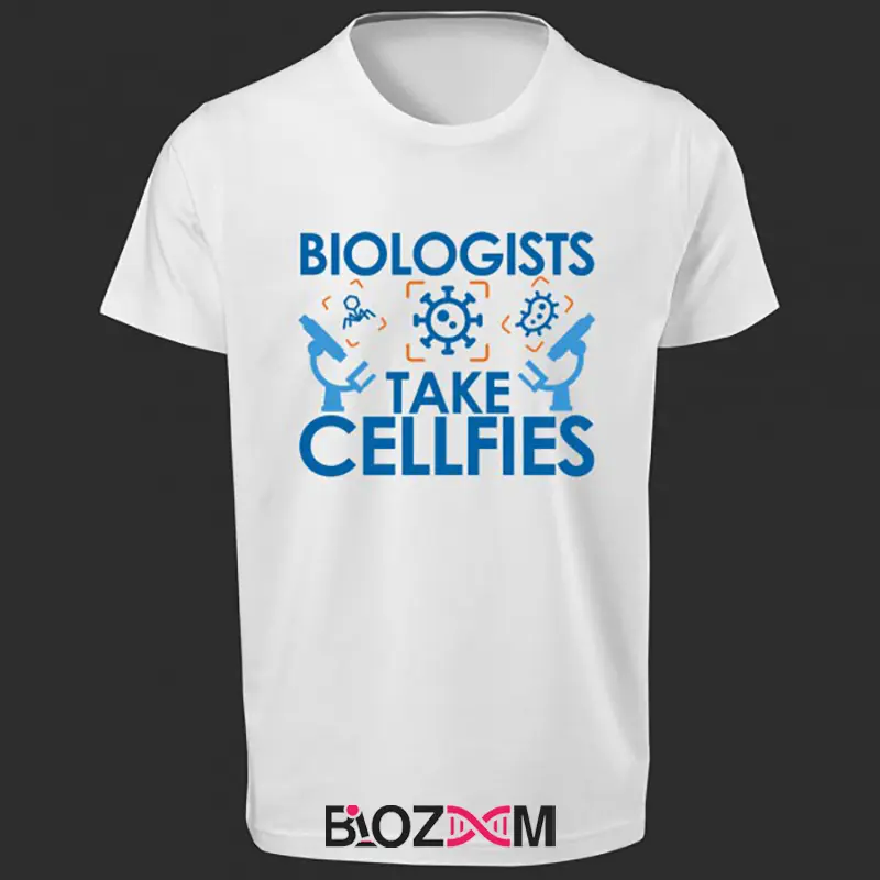تصویر تیشرت طرح biologists take cellfies کد 142