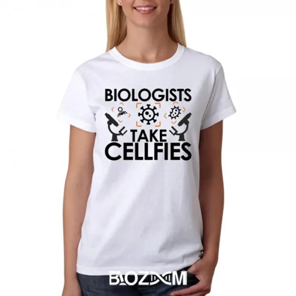 تصویر تیشرت طرح biologists take cellfies کد 142