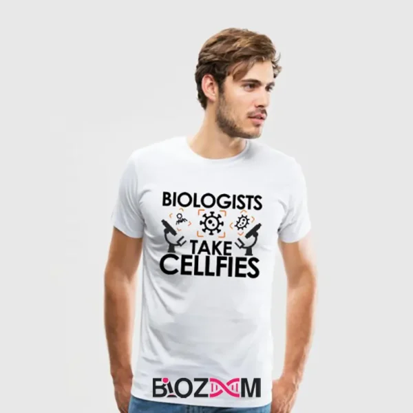 تصویر تیشرت طرح biologists take cellfies کد 142