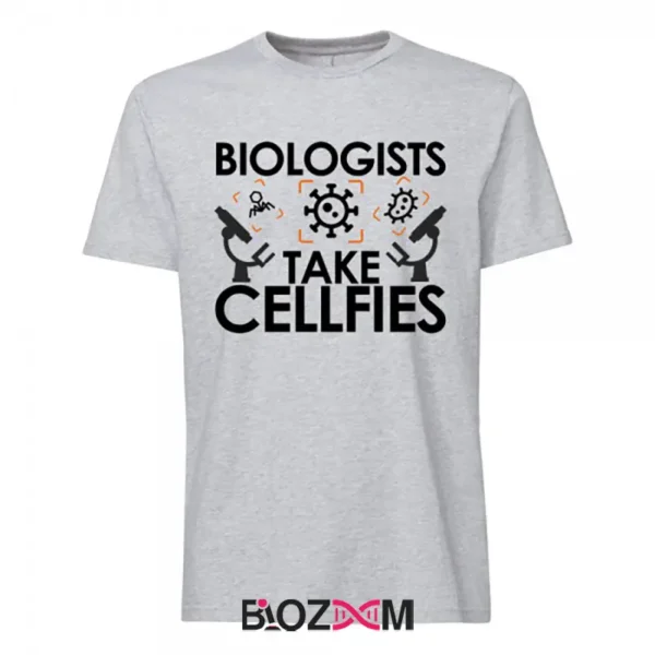 تصویر تیشرت طرح biologists take cellfies کد 142