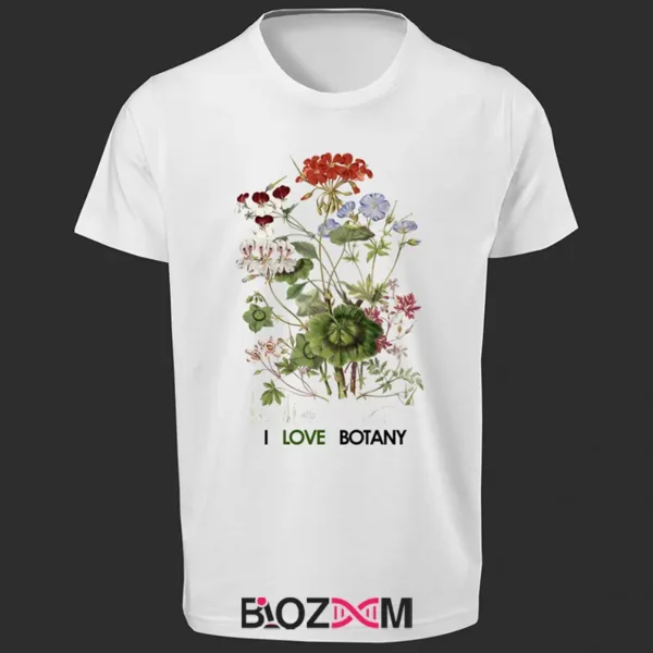 تصویر تیشرت طرح I love botany کد 154