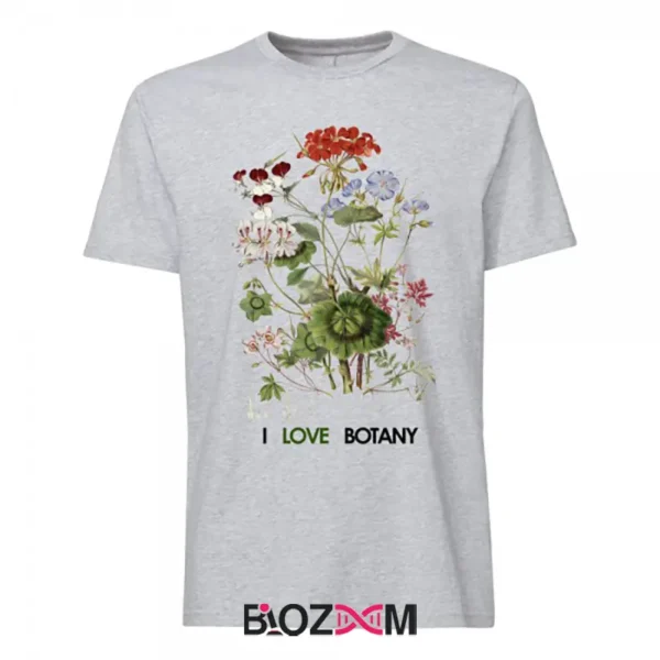تصویر تیشرت طرح I love botany کد 154
