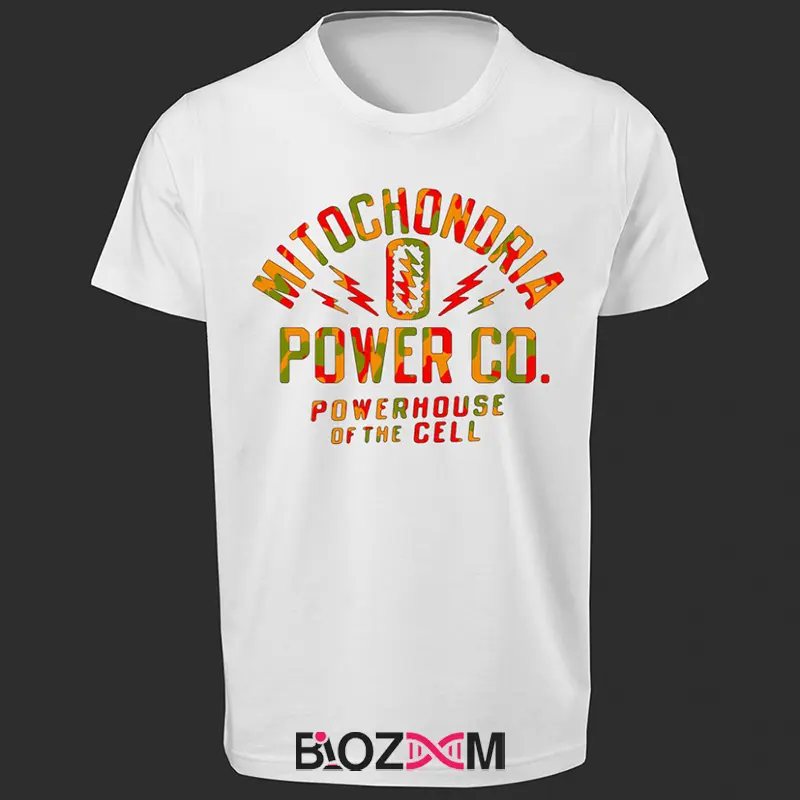 تصویر تیشرت طرح mitochondria power co کد 159