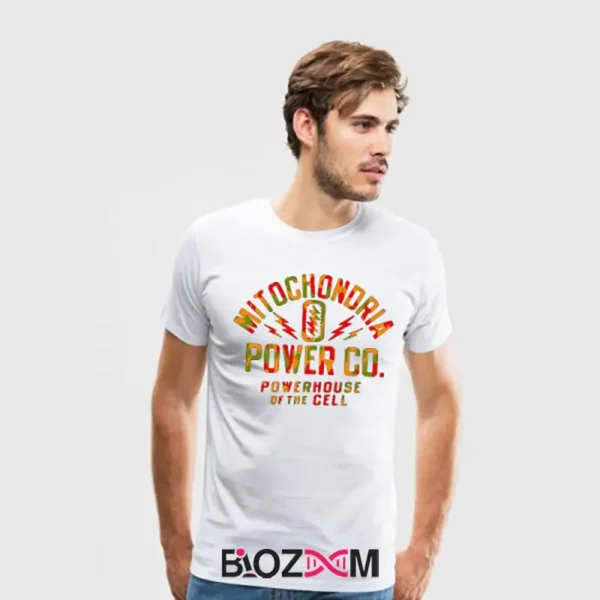 تیشرت طرح mitochondria power co زیست شناسی - کد 159 - تصویر 3