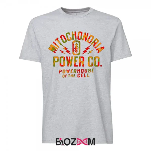 تصویر تیشرت طرح mitochondria power co کد 159