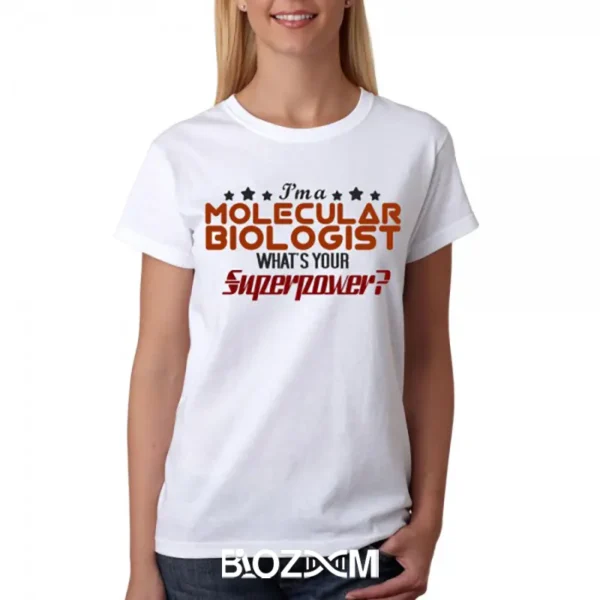 تصویر تیشرت طرح molecular biologist کد 163