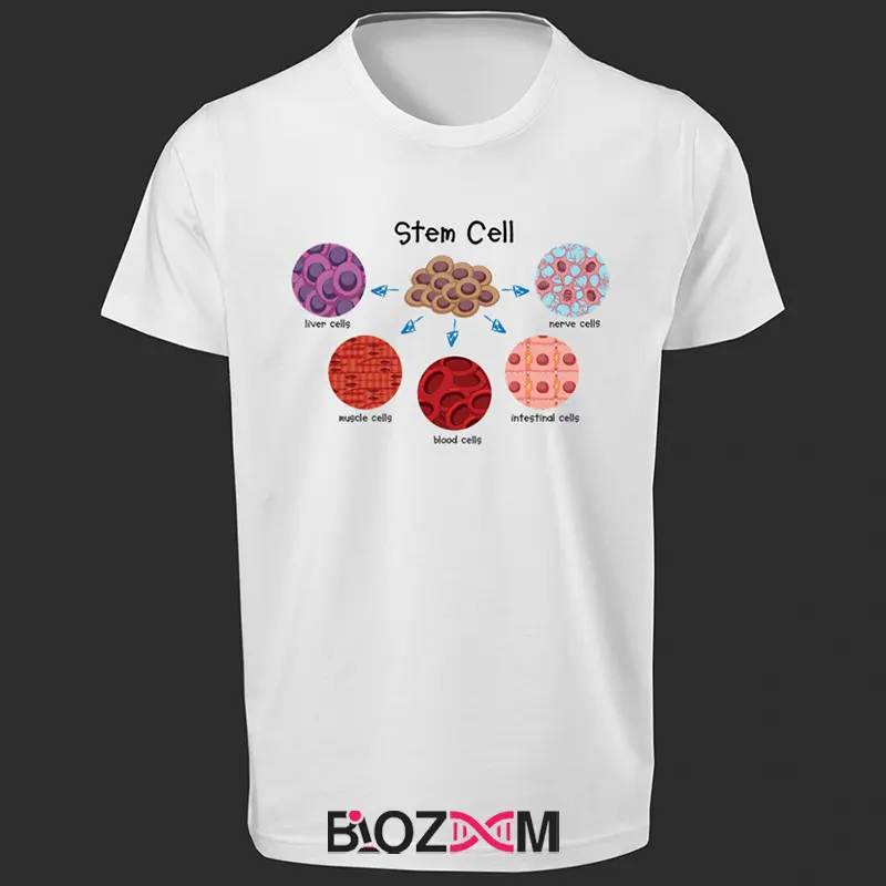 تصویر تیشرت طرح stem cells کد 168