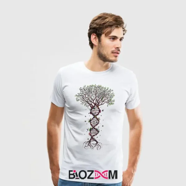 تصویر تیشرت طرح DNA درختی کد 169