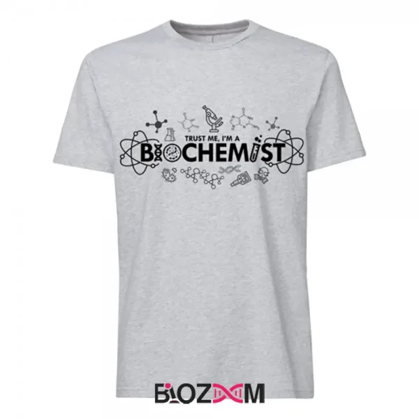 تصویر تیشرت طرح trust me, I am biochemist کد 172