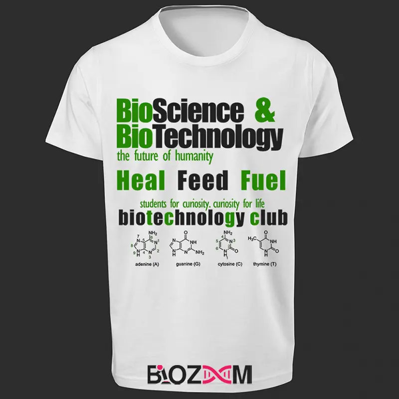 تصویر تیشرت طرح bioscience and biotechnology کد 177