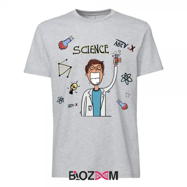 تصویر تیشرت طرح science2 کد 180
