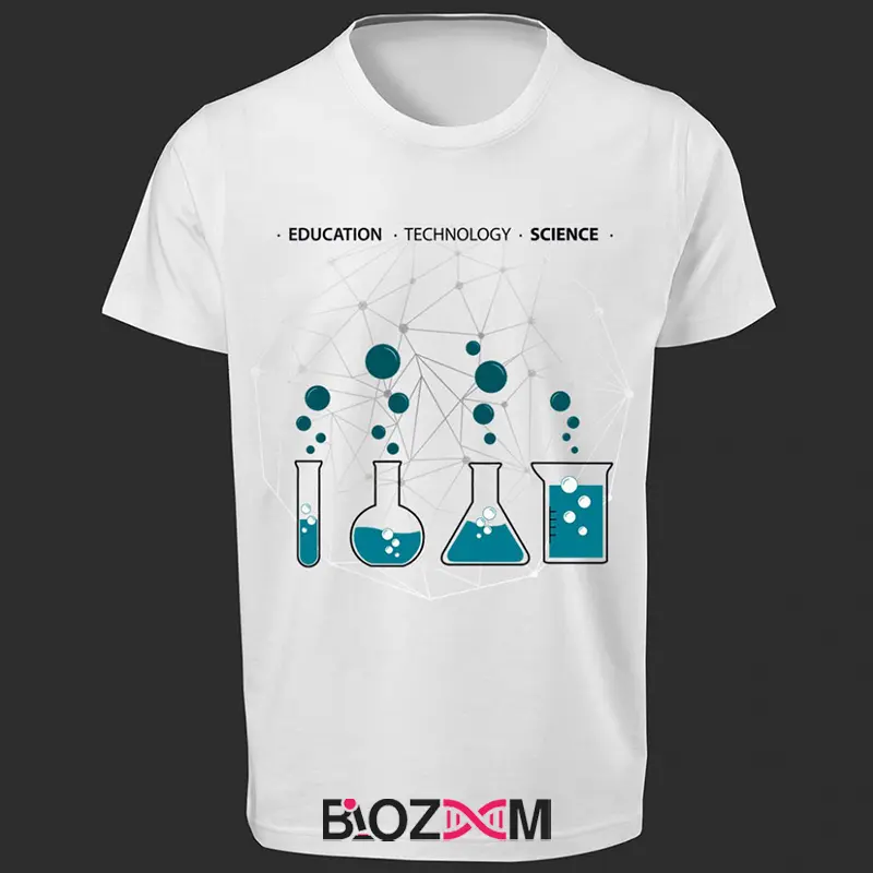 تصویر تیشرت طرح education technology science کد 193
