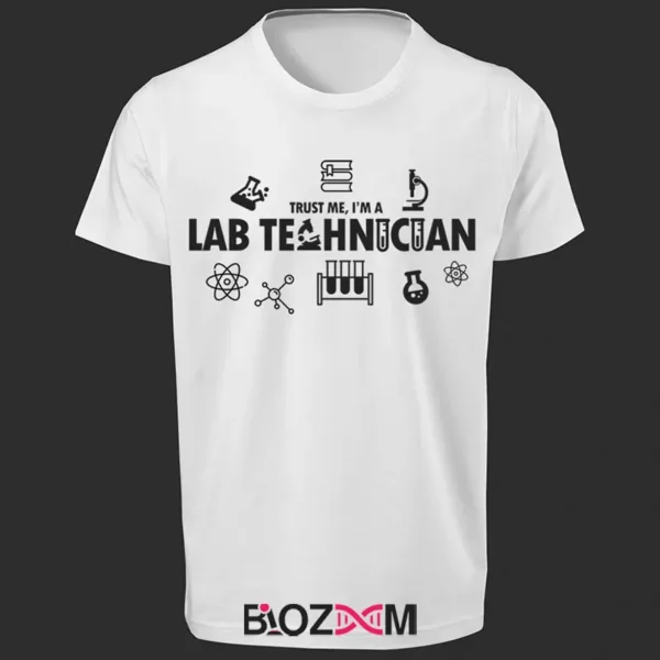 تصویر تیشرت طرح Trust me, I’m a lab technician کد 112