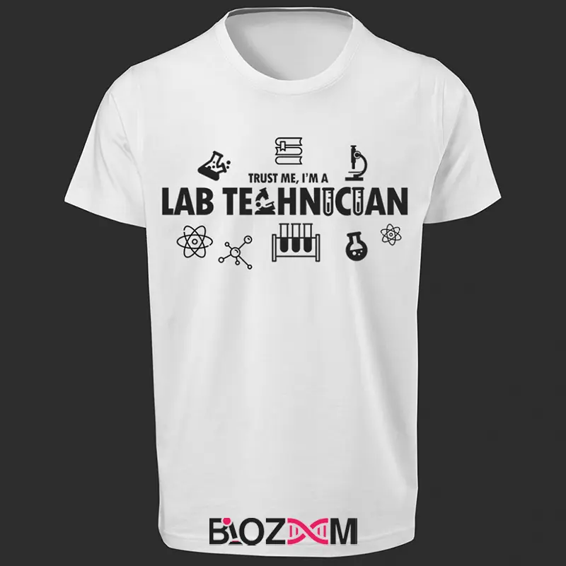 تصویر تیشرت طرح Trust me, I’m a lab technician کد 112
